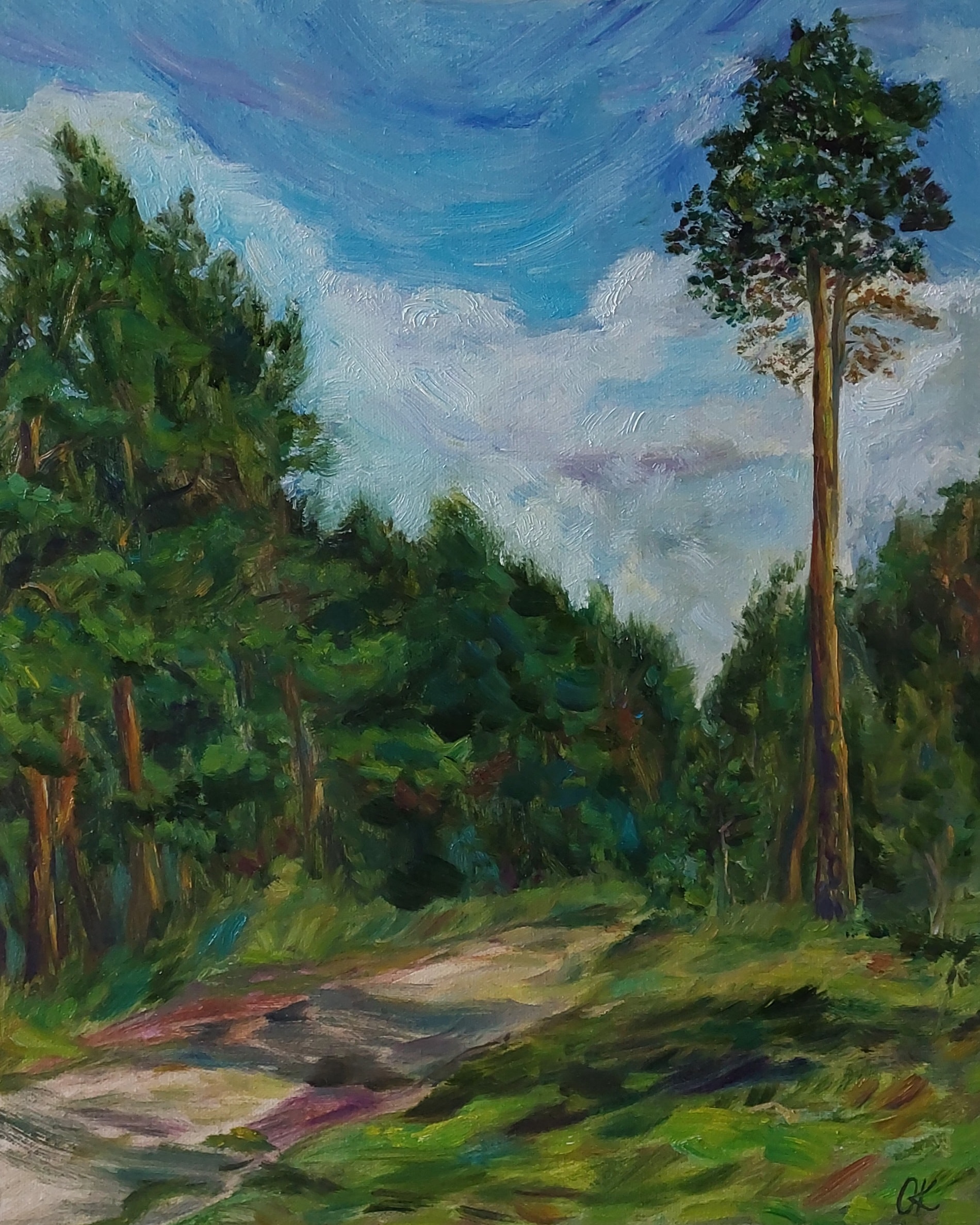 Landscape original oil painting on canvas | Inspire Uplift