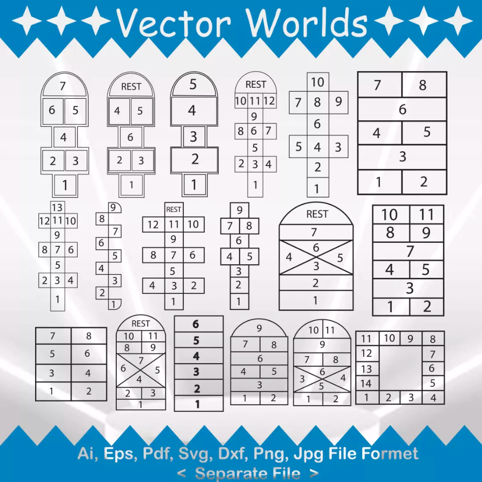 Hopscotch svg, Hopscotch's svg, Hopscotch, Hopscotch, SVG, a | Inspire ...