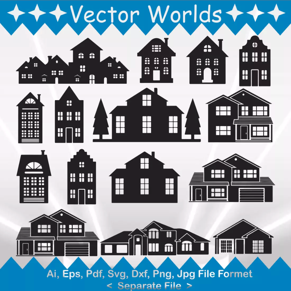 House svg, Houses svg, House, Home, SVG, ai, pdf, eps, svg, - Inspire