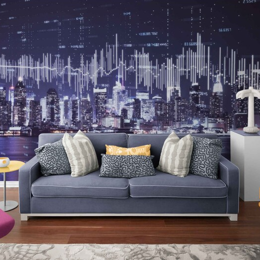 Night City Wallpaper 3D Office Decor Wallpaper Mural | Inspire Uplift