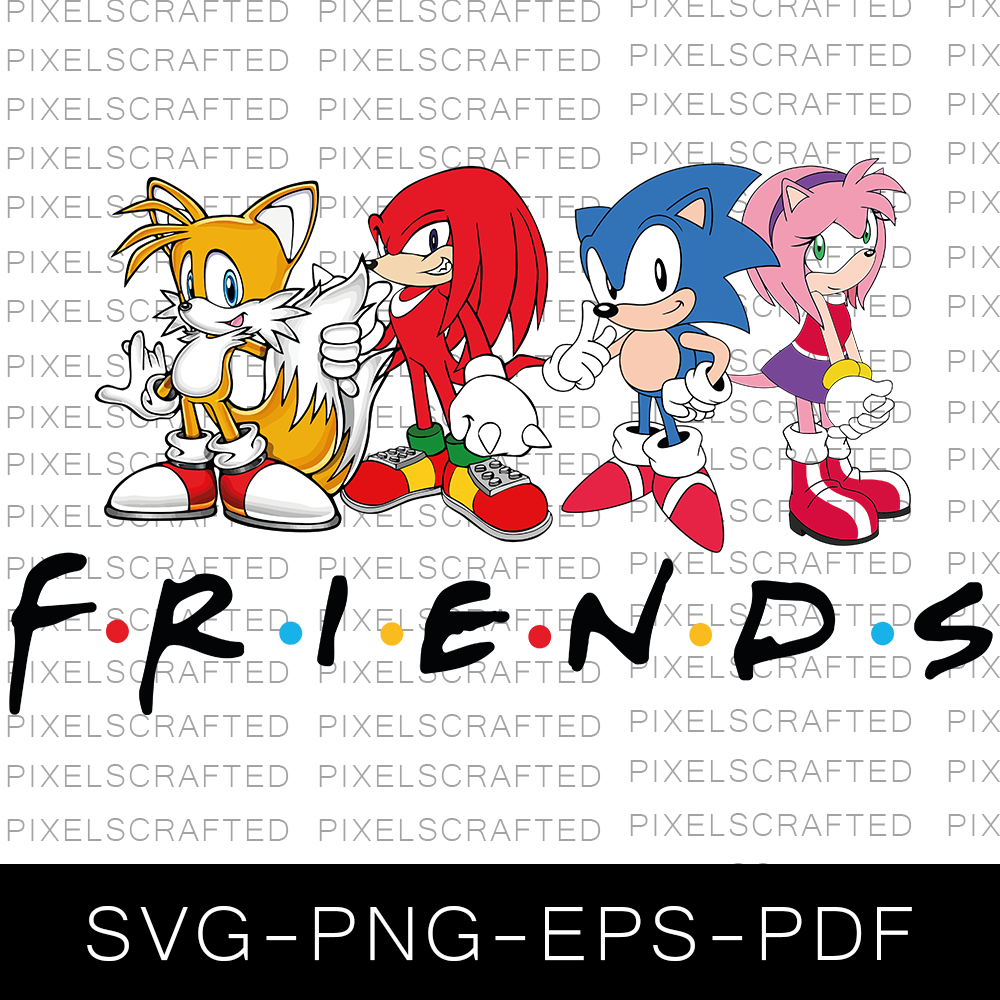 Sonic Friends SVG, Sonic Friends Cut file, Sonic Clipart, So | Inspire ...