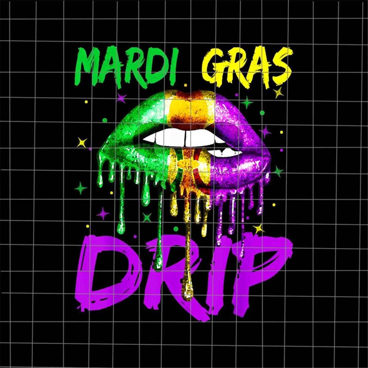 Mardi Gras Drip Sexy Lips Png, Lips Mardi Gras Png, Mardi Gr Inspire Uplift