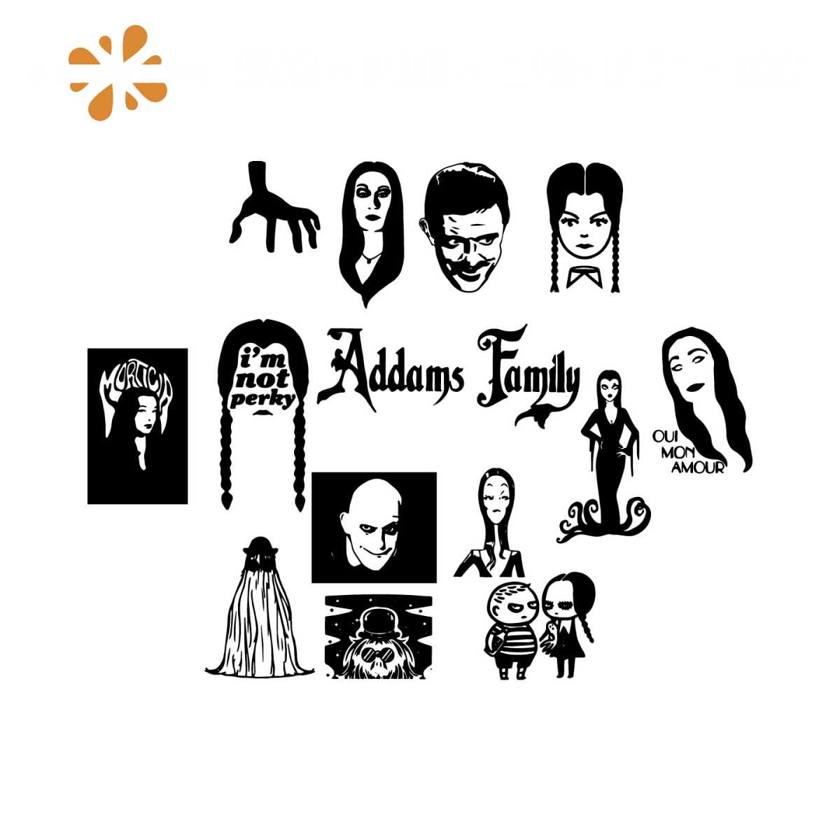 The Addams Family SVG Bundle, Addams Family SVG PNG DXF EPS, - Inspire ...
