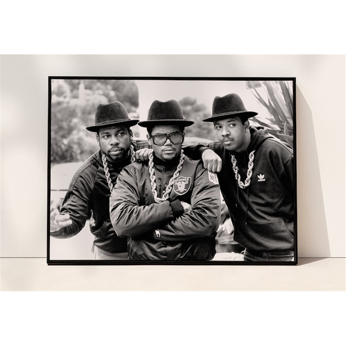 Run Dmc Poster, Black and White, Rock Band, Music Studio Dec Inspire