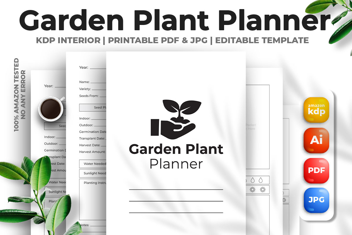 Garden Plant Planner KDP Interior | Inspire Uplift