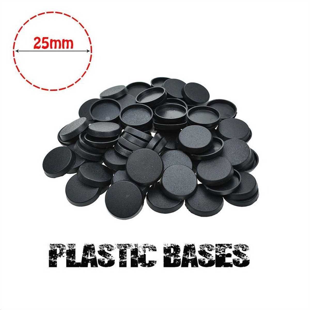 Sharp Plastic Base 100Pcs 25mm Round Plastic Bases for Gaming Miniatures and Ta | Inspire ...