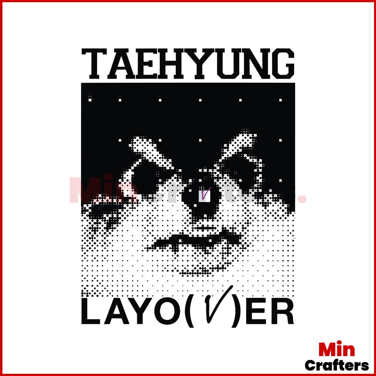 Layover V Yeontan Svg Taehyung Solo Debut Album Svg File Inspire Uplift