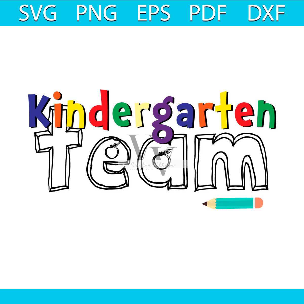 Kindergarten Team Svg, Back To School Svg, Kindergarten Svg | Inspire ...