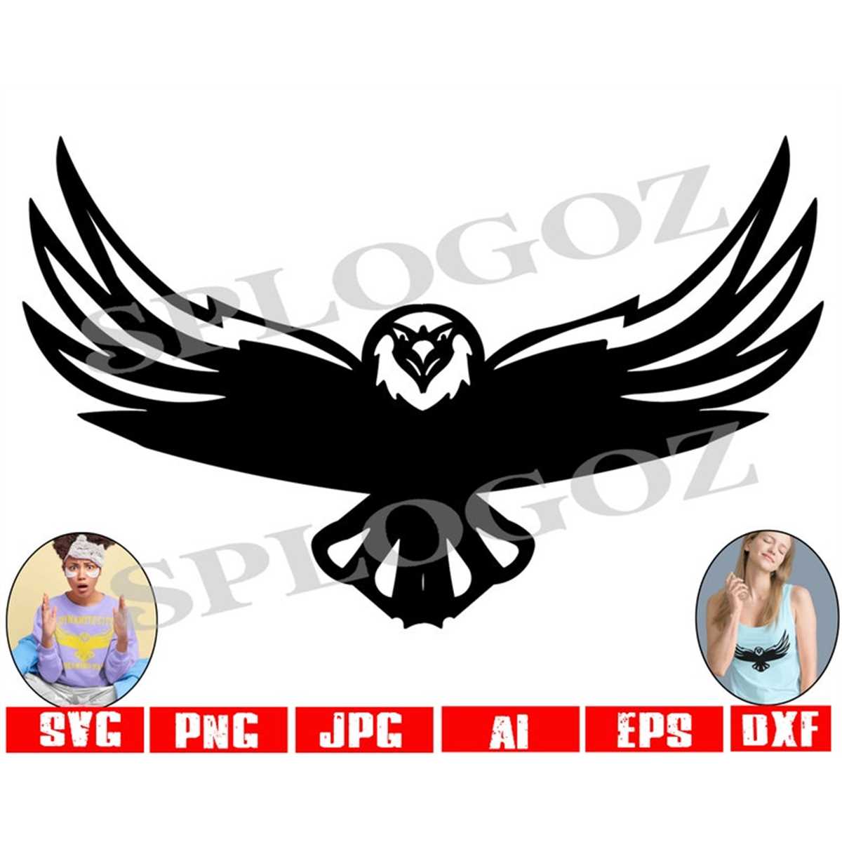 Hawks svg, Hawk svg mascot, Hawk png Digital Download, SVG C - Inspire