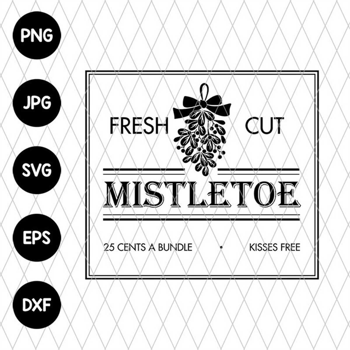 Fresh Cut Mistletoe Svg file, Svg Files For Cricut, 24oz Ven Inspire Uplift