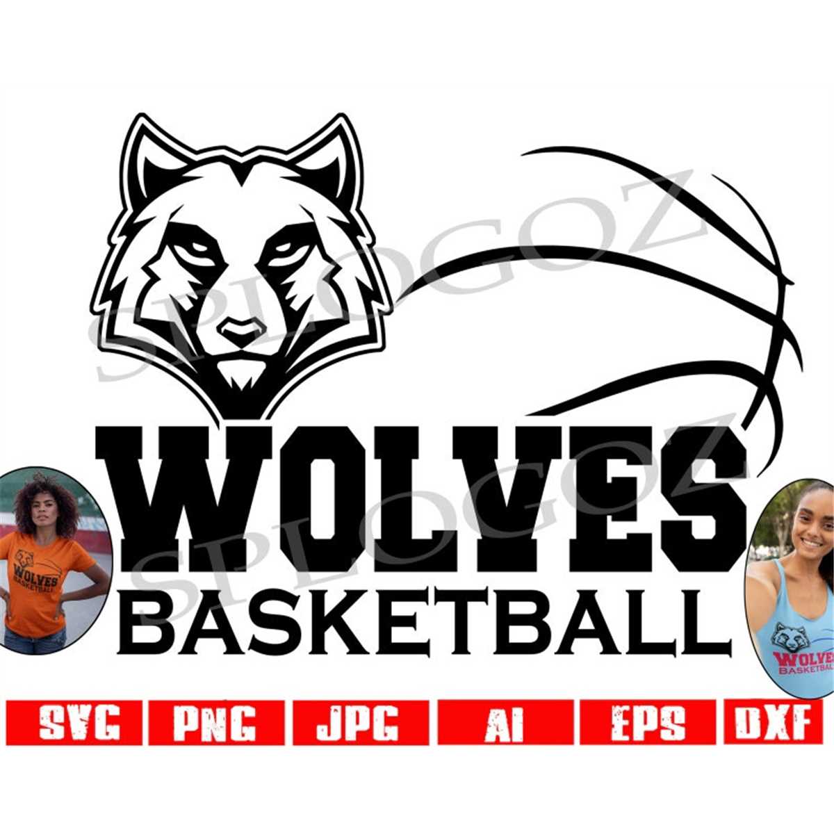Wolves basketball svg, Wolf basketball svg, Wolves svg, Wolf Inspire Uplift