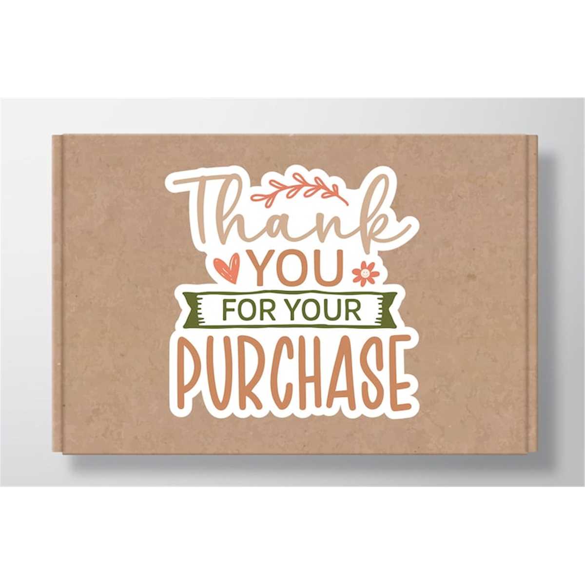 Purchase Sticker Thank you for your purchase sticker SVG, Boho SVG stickers f - Inspire ...