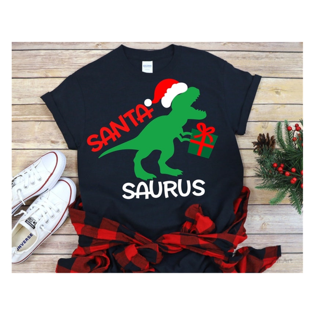 Christmas T-Rex Svg, Santa Saurus Svg, Santa Dinosaur Svg, T - Inspire ...