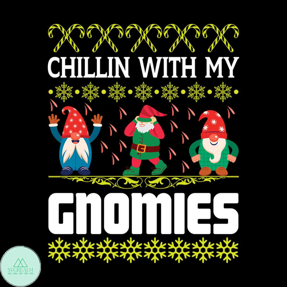 Chillin With My Gnomies Svg, Christmas Svg, Gnomies Svg, Chi - Inspire