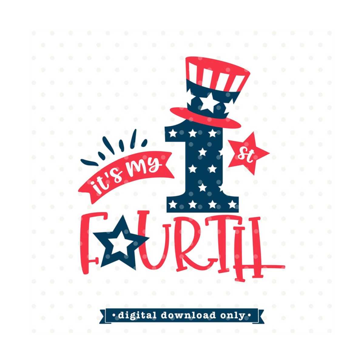 4th of July SVG for Baby, 1st Fourth of July SVG file, Newbo | Inspire ...