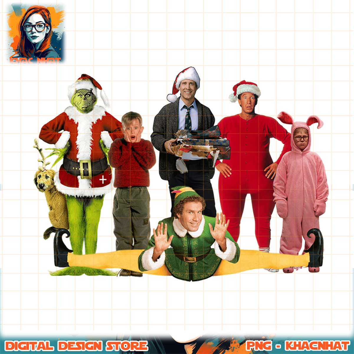 Christmas Movie PNG, Christmas png, Grinch png, Retro PNG, C Inspire — free download