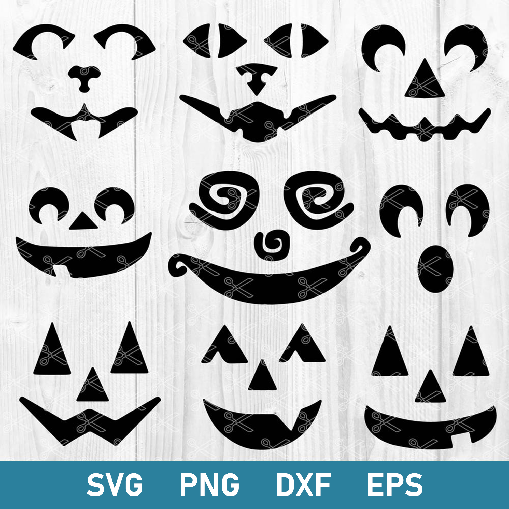 Halloween Bundle Svg, Halloween Face Svg, Halloween Svg, Png - Inspire