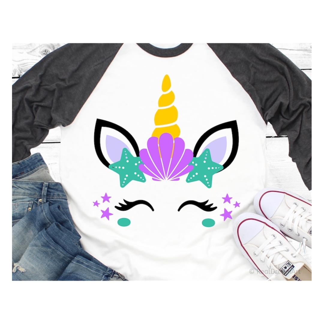 Mermaid Unicorn Svg, Unicorn Svg, Summer Svg, Mermaid Birthd - Inspire