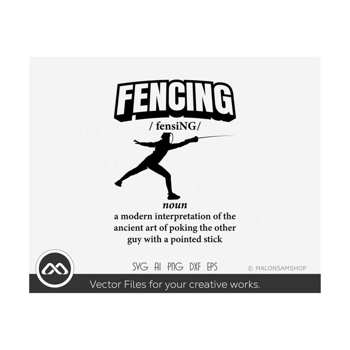 Fencing SVG Dictionary fencing svg, fencing sword, silhoue Inspire