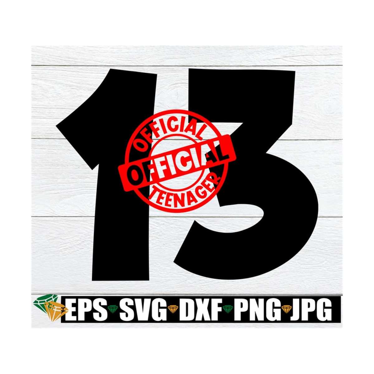 Official Teenager. 13th Birthday, Teenager svg, Officially A | Inspire ...