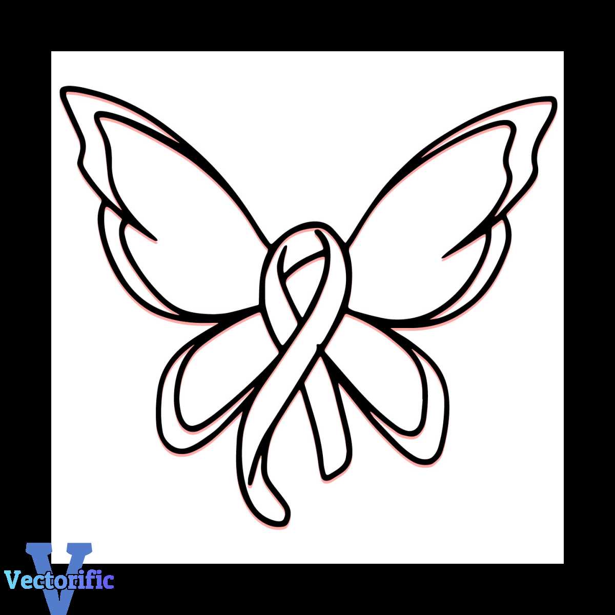 Breast Cancer Ribbon Butterfly Svg, Breast Cancer Svg - Inspire Uplift