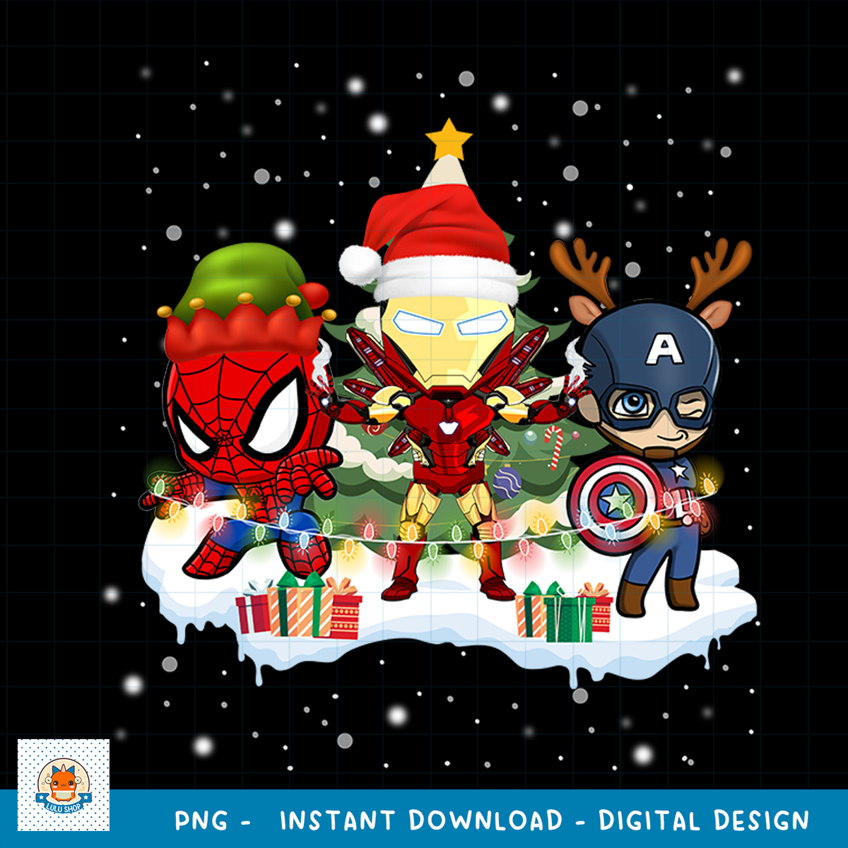 superhero christmas, marvel, DC comic Christmas png, Retro P Inspire