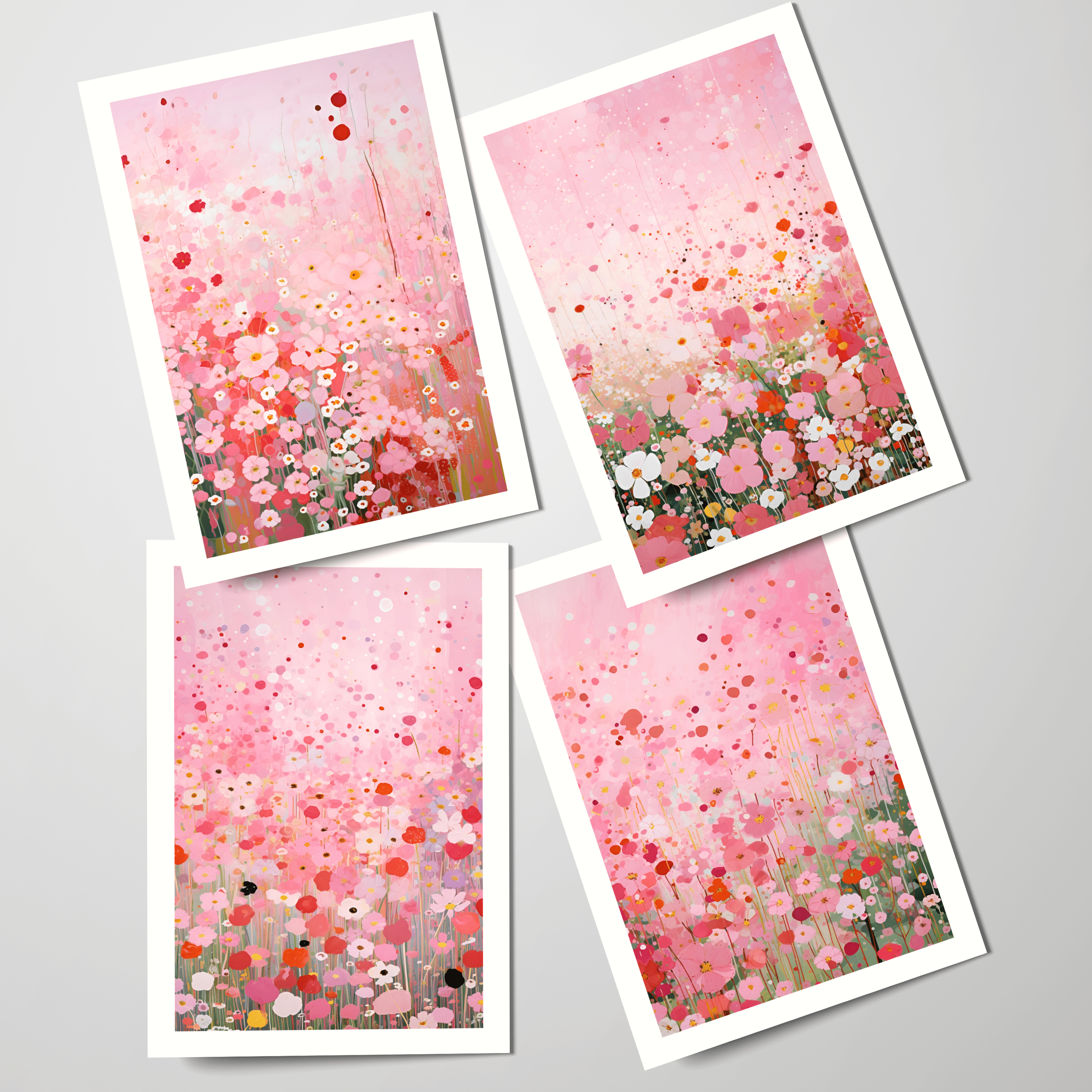 Compassion Bloom Postcard Set of 4 Digital Postcards A6 (4 x 6 in),