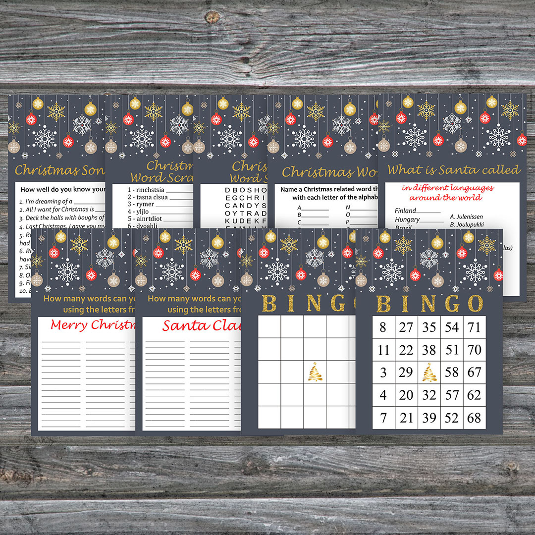 Christmas party games bundle,Printable Christmas Party Game | Inspire ...
