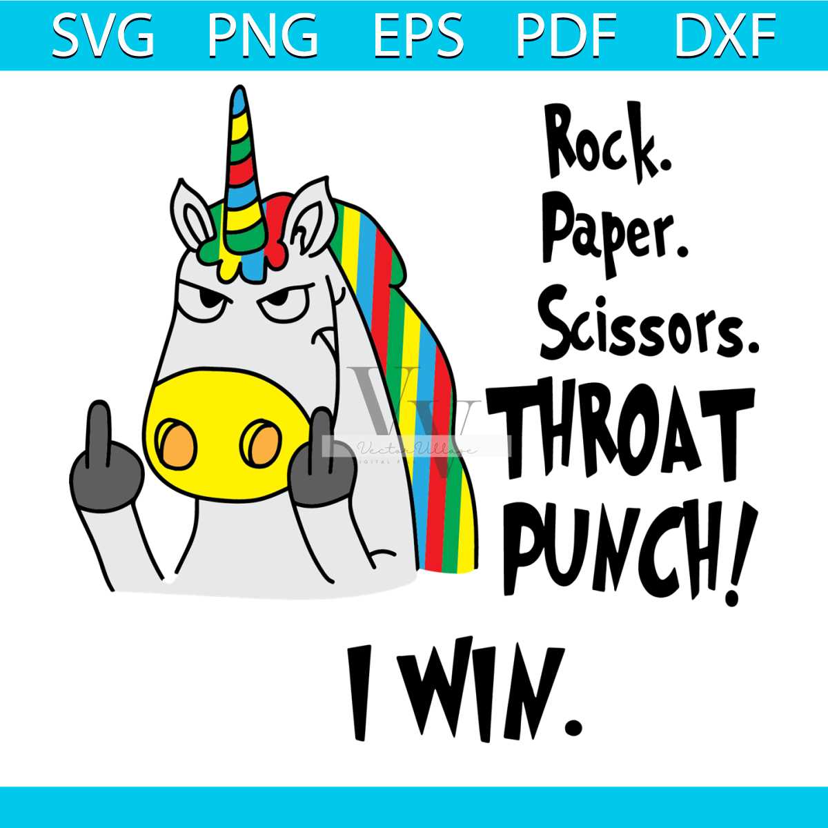 Rock paper scissors throat punch I win svg, trending svg, un | Inspire ...