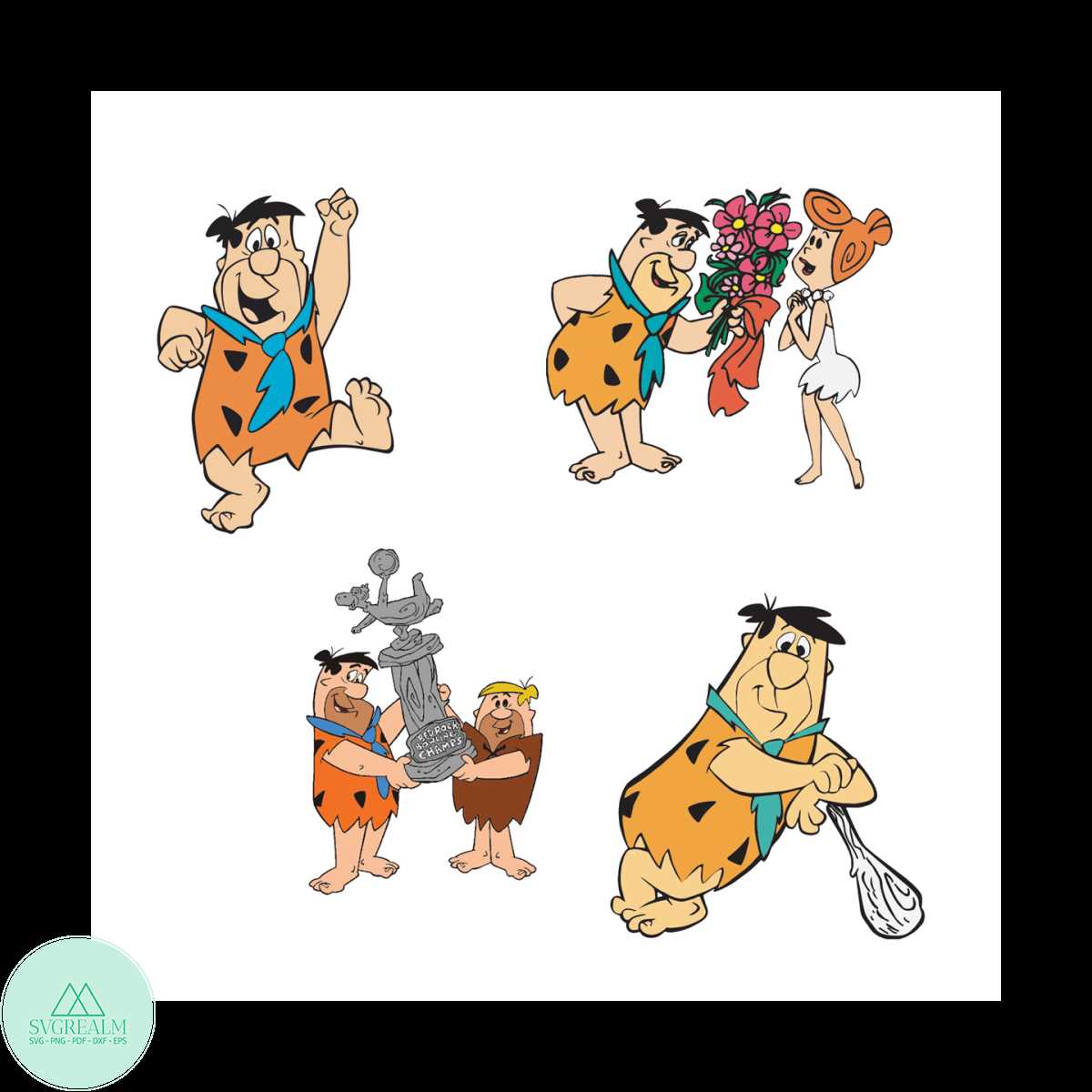 ヴィンテージ／FLINTSTONE／スタンプ Mongolia 1991 - IMPERF Flintstones stamp souvenir sheet