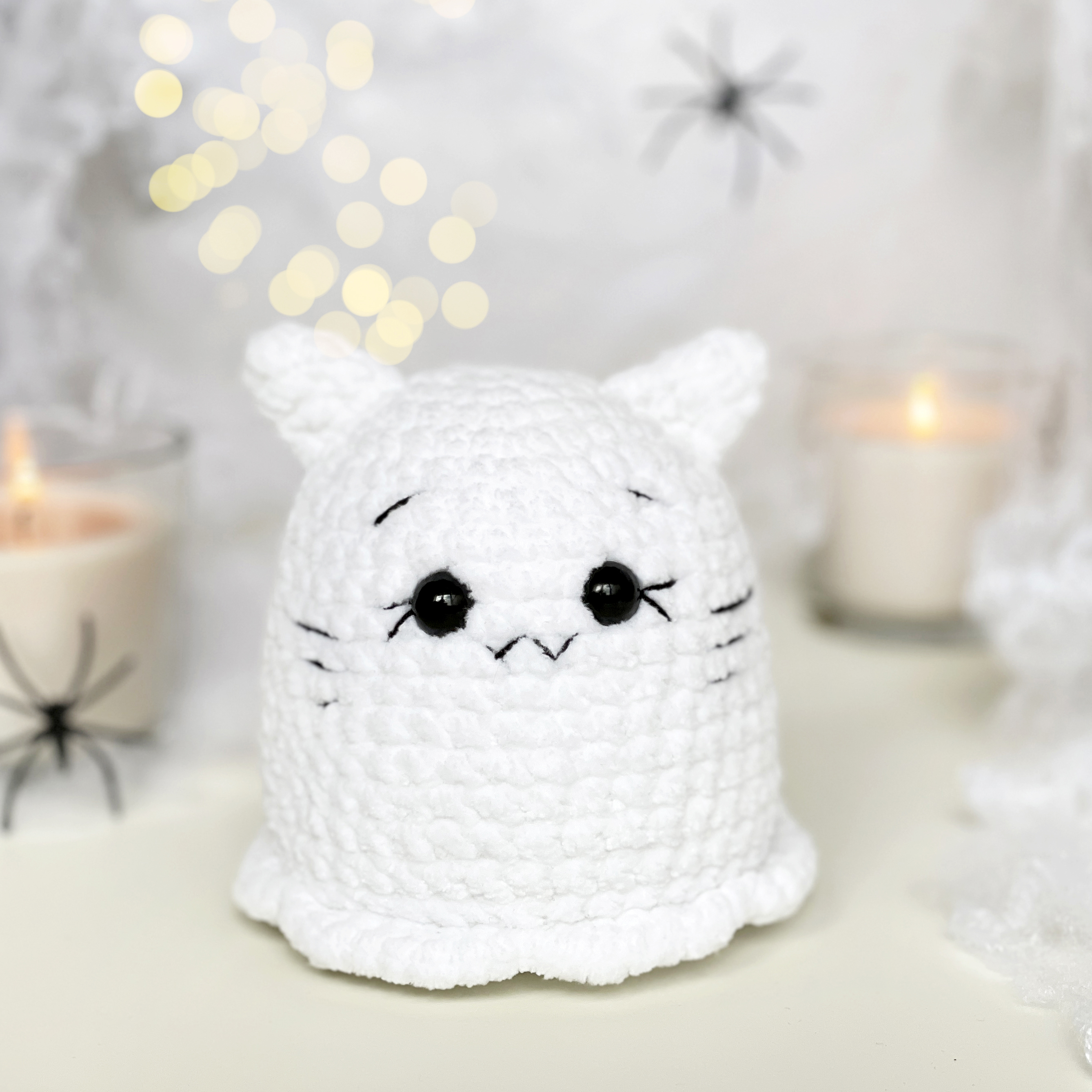Cat Ghost CROCHET PATTERN, Halloween Amigurumi Spooky Plushi - Inspire ...