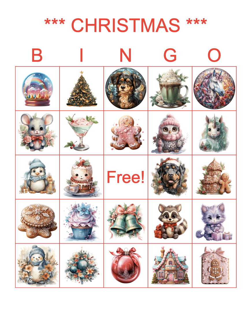 Christmas bingo christmas bingo printable christmas bingo ga Inspire