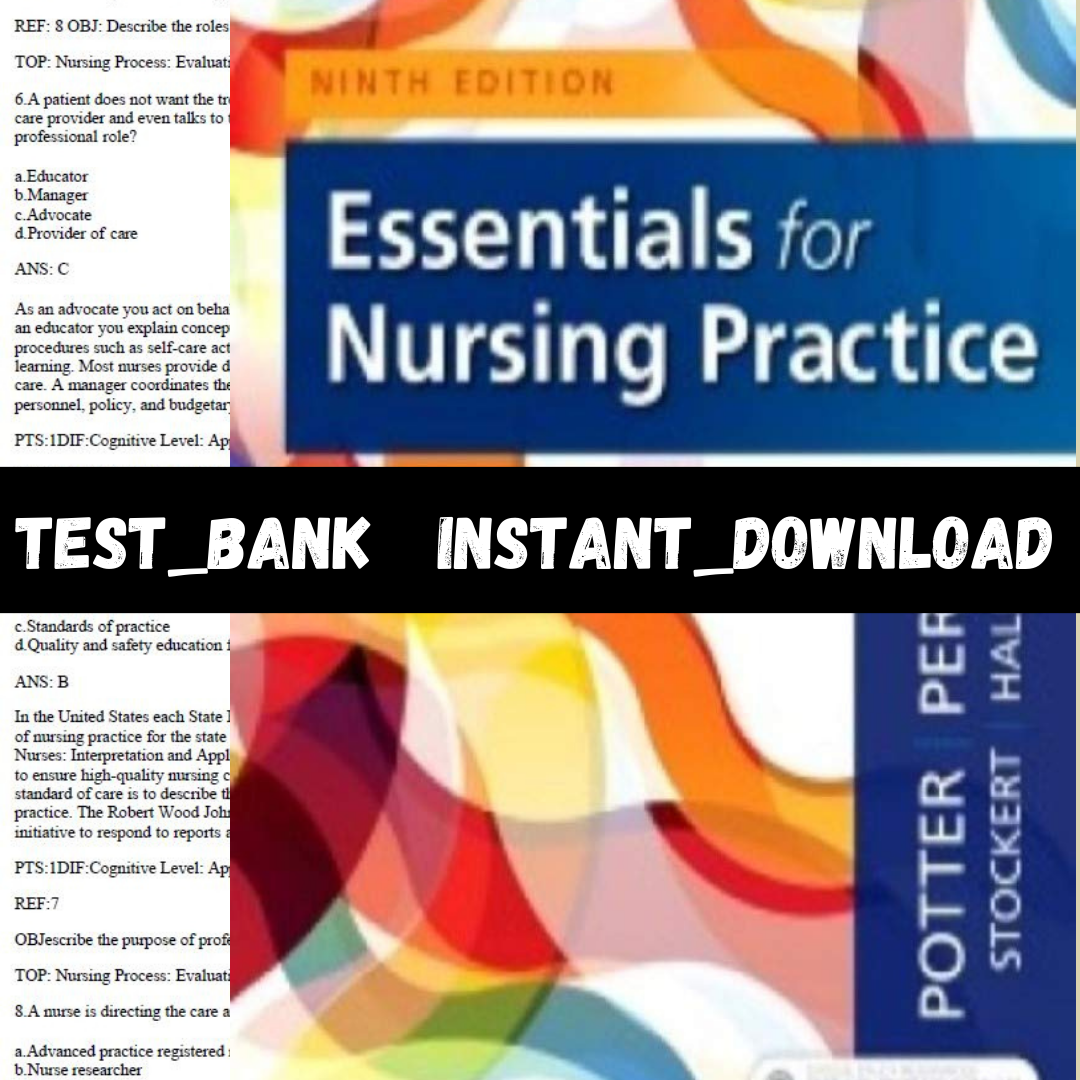 Test Bank for Essentials for Nursing Practice 9th Edition Po | Inspire ...