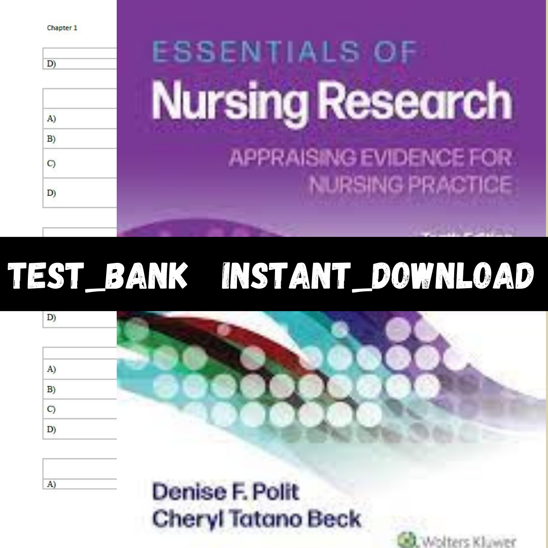 Test Bank for Essentials of Nursing Research Appraising Evid | Inspire ...