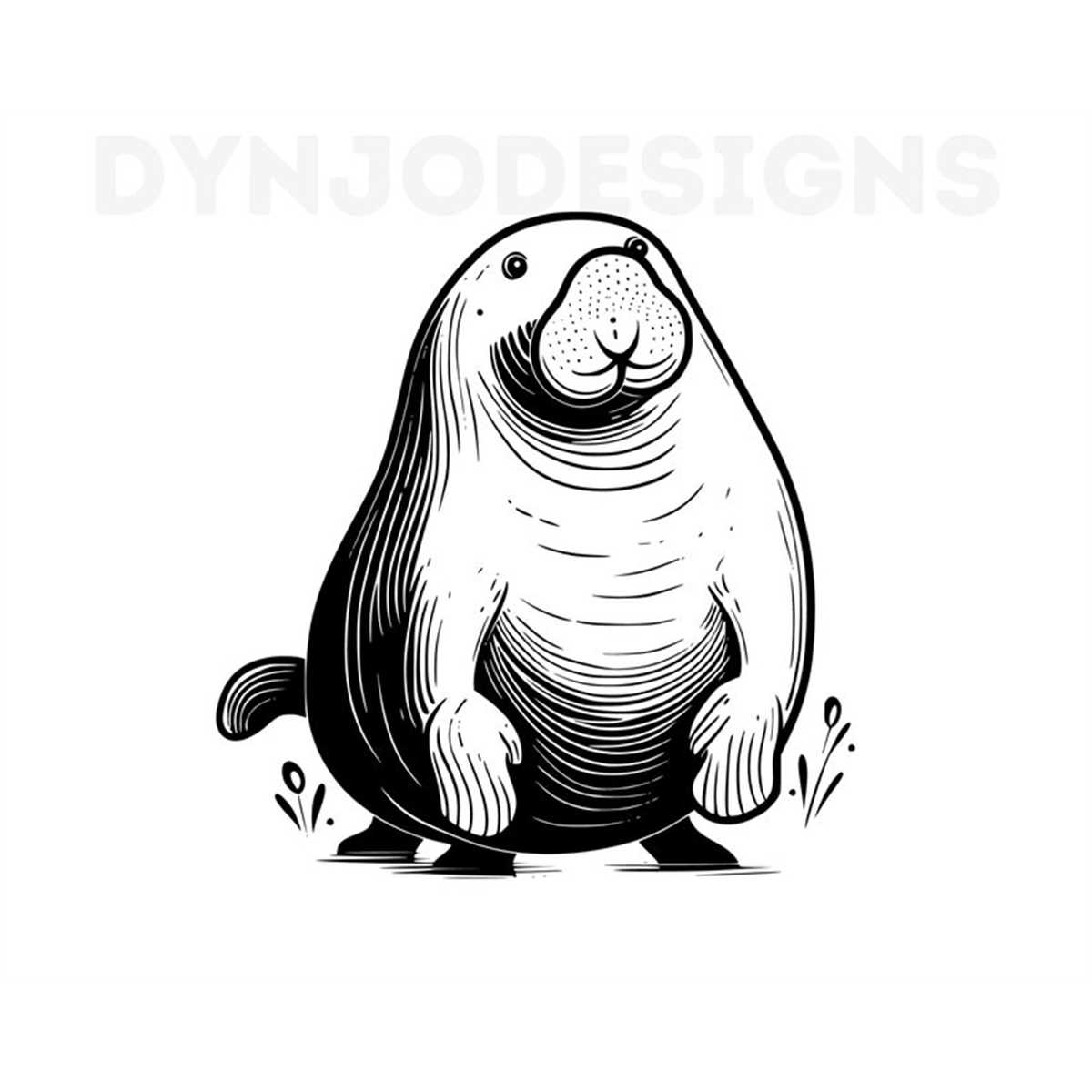 Manatee Svg, Manatee Clipart, Manatee Png, Manatee Head, Man - Inspire