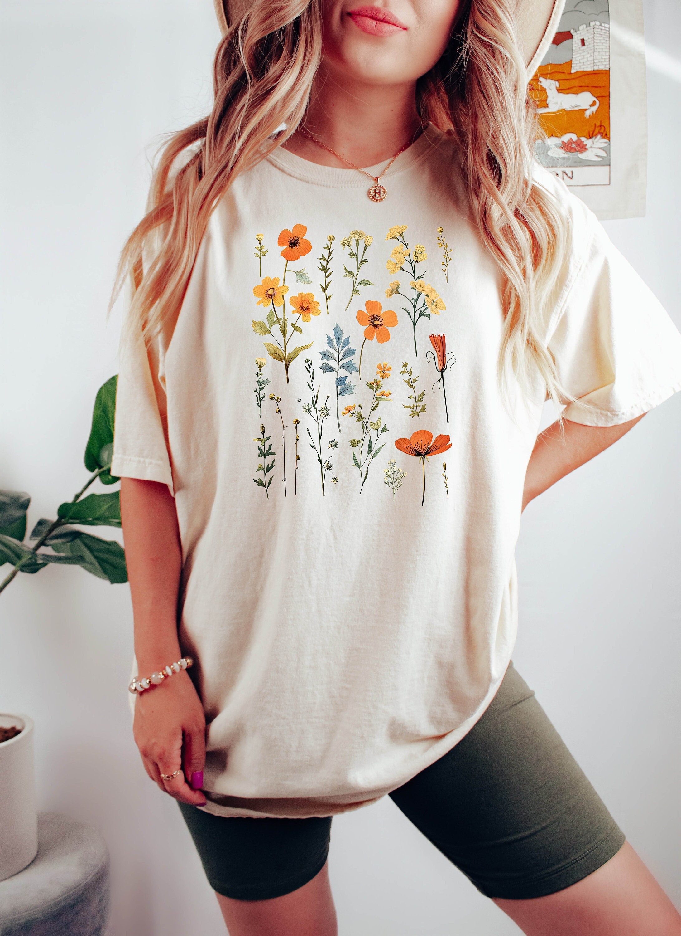 Wildflower Tshirt, Wild Flowers Shirt, Ladies Shirts, | Inspire Uplift