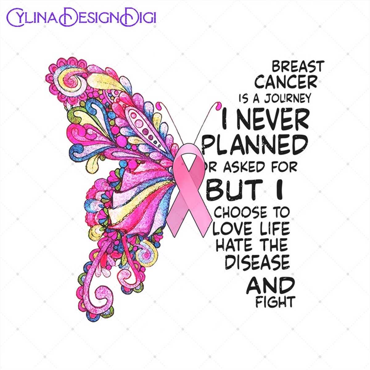 Surviving Cancer Ribbon Butterfly Breast Cancer Png, Pink Ribbon Surviving Cancer Pn | Inspire ...