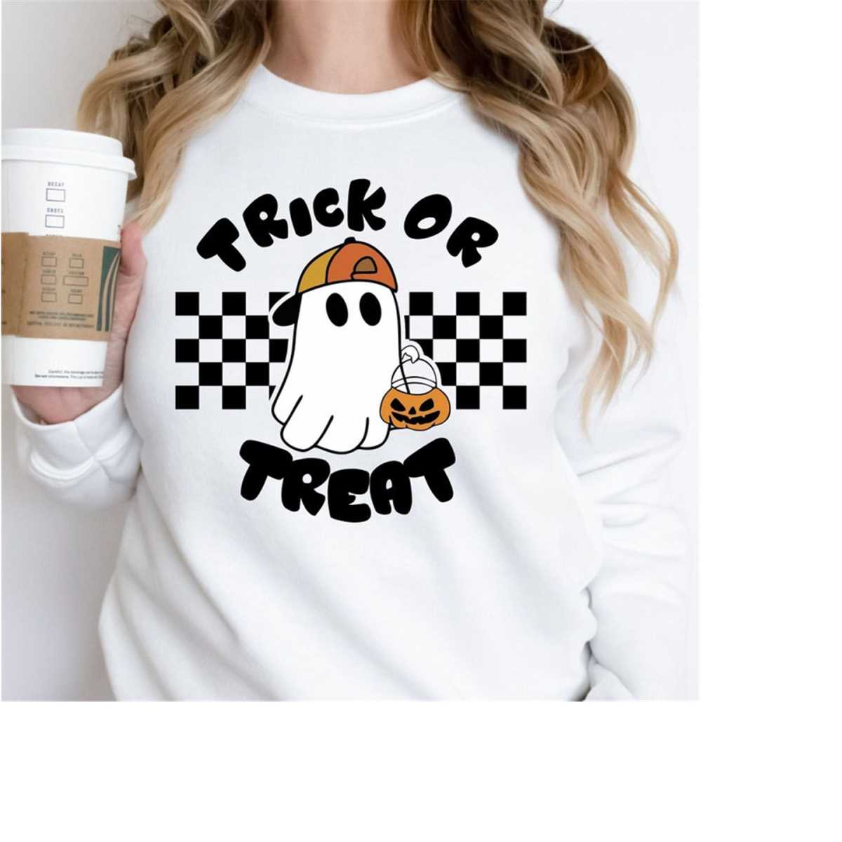 Trick or Treat Ghost SVG, Halloween Ghost Clipart Svg, Hallo | Inspire ...