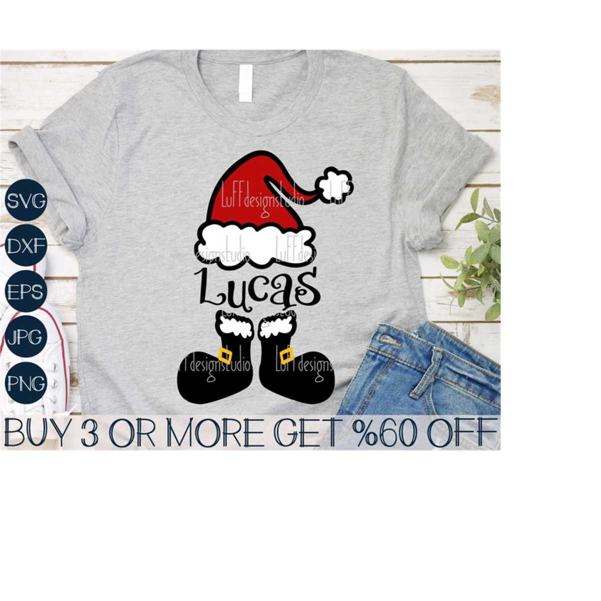 Santa Split Svg Kids Christmas SVG, Santa SVG, Split Santa Boy SVG, Santa Ha - Inspire ...