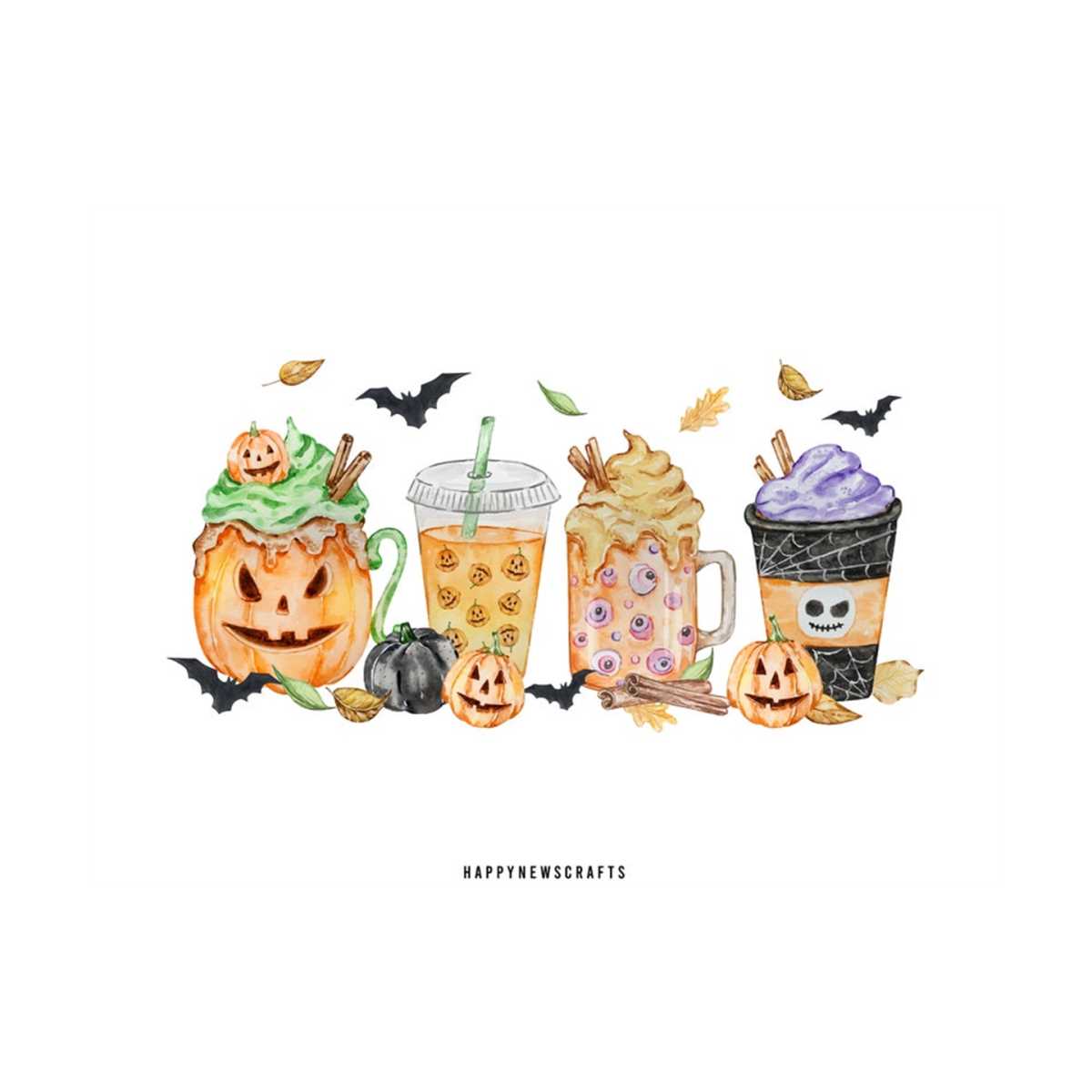 Halloween Coffee Png, Fall Coffee Png, Pumpkin Spice Png, Cu - Inspire