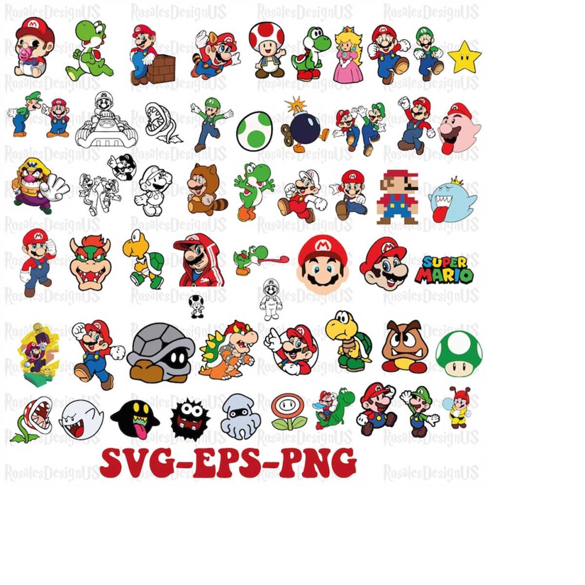 mario svg, super mario svg for cricut, mario png, mario kart - Inspire