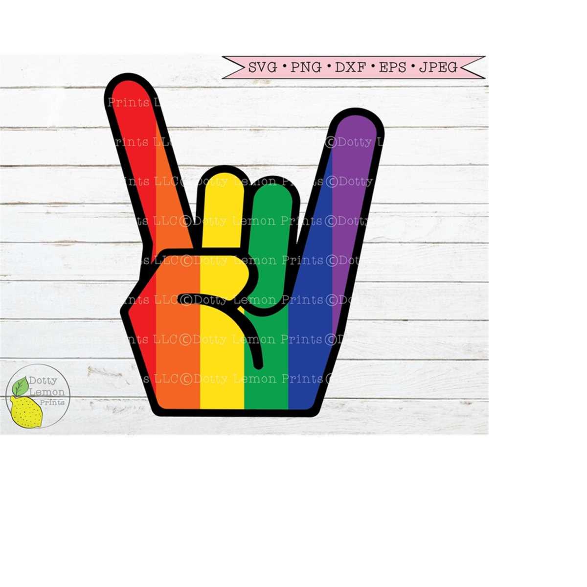 Rainbow Pride svg, Gay Pride svg LGBTQ svg Rock svg files fo | Inspire ...