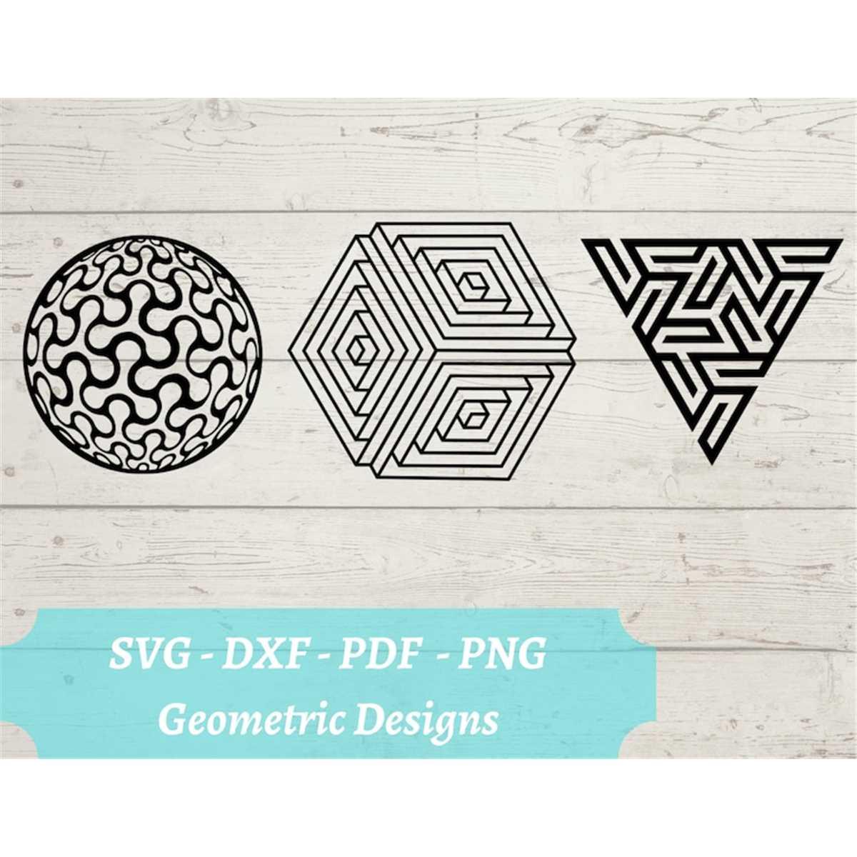 Geometric Designs SVG - Artistic Geometry Download Digital F | Inspire ...