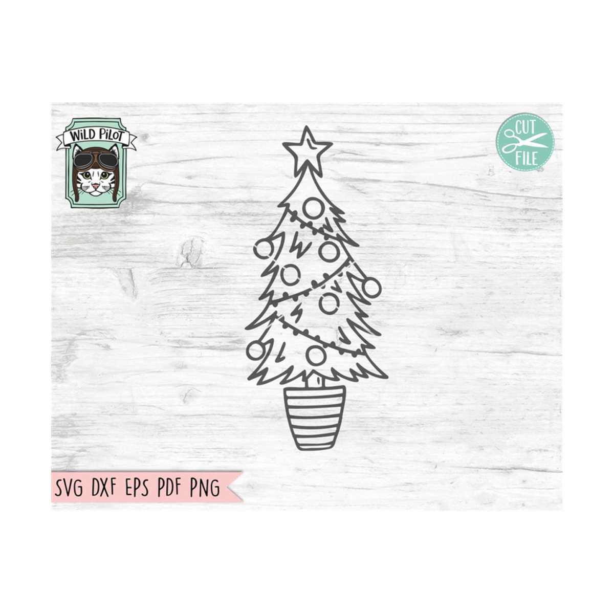 Christmas Tree SVG file, Christmas SVG File, Christmas Tree | Inspire ...