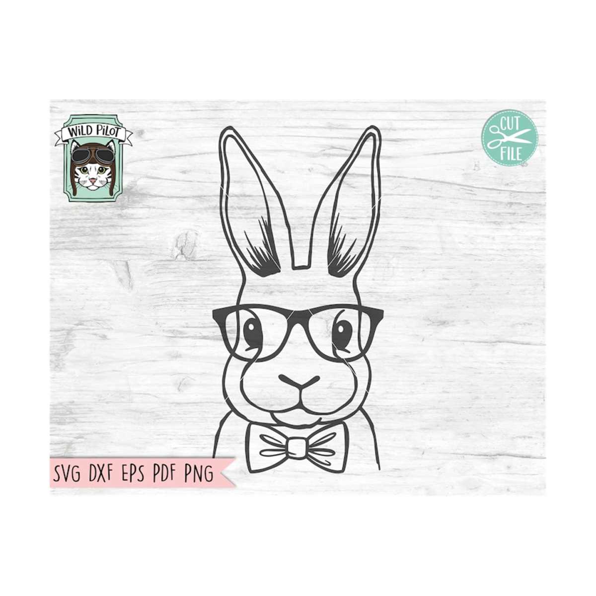 Bunny Glasses SVG, Easter Bunny SVG, Easter Clipart, Easter | Inspire ...
