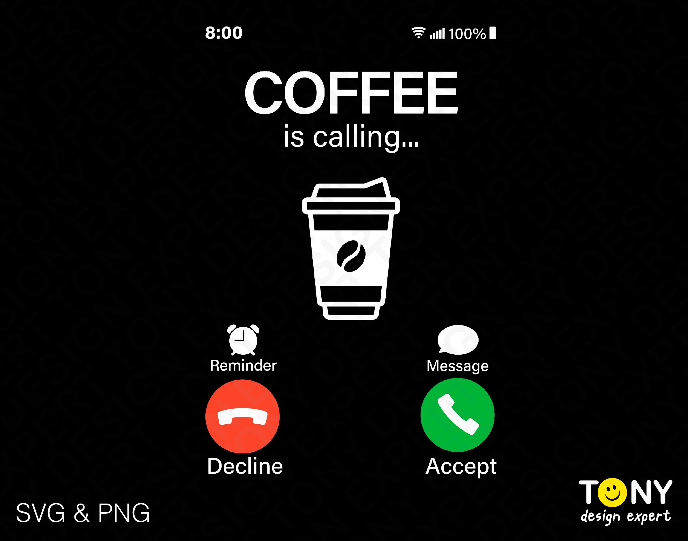 Coffee Is Calling Svg Png, Call Svg, Coffee Svg, Fu Inspire Uplift