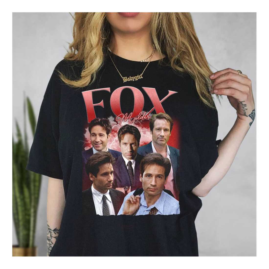 Style3 T-Shirt Donna Manica Corta Girocollo In Cotone Con Stampa UFO Agente FBI X-Files - Maglietta Divertente