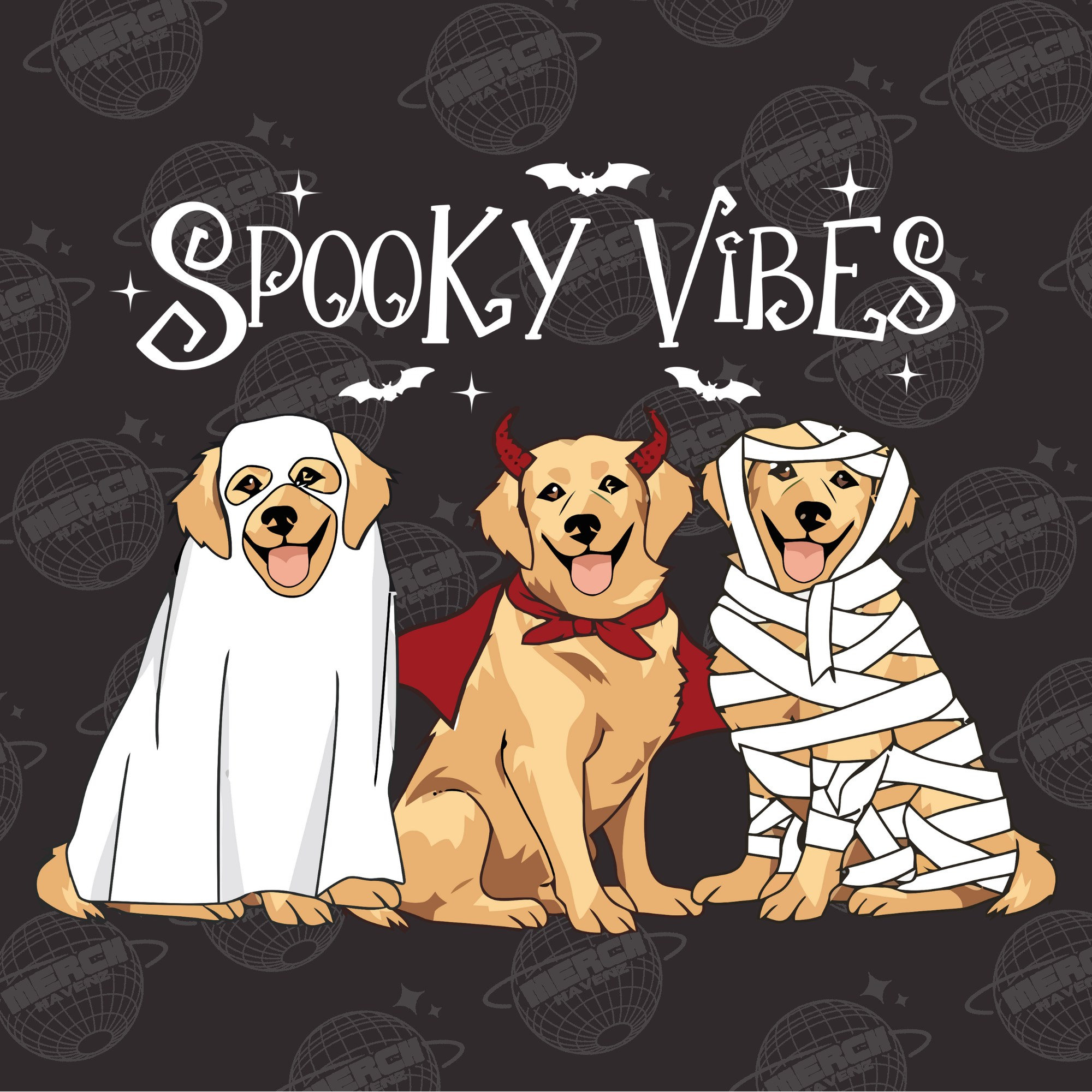 Golden Retriever Ghost Dogs PNG, Halloween Dog Png, Golden R | Inspire ...