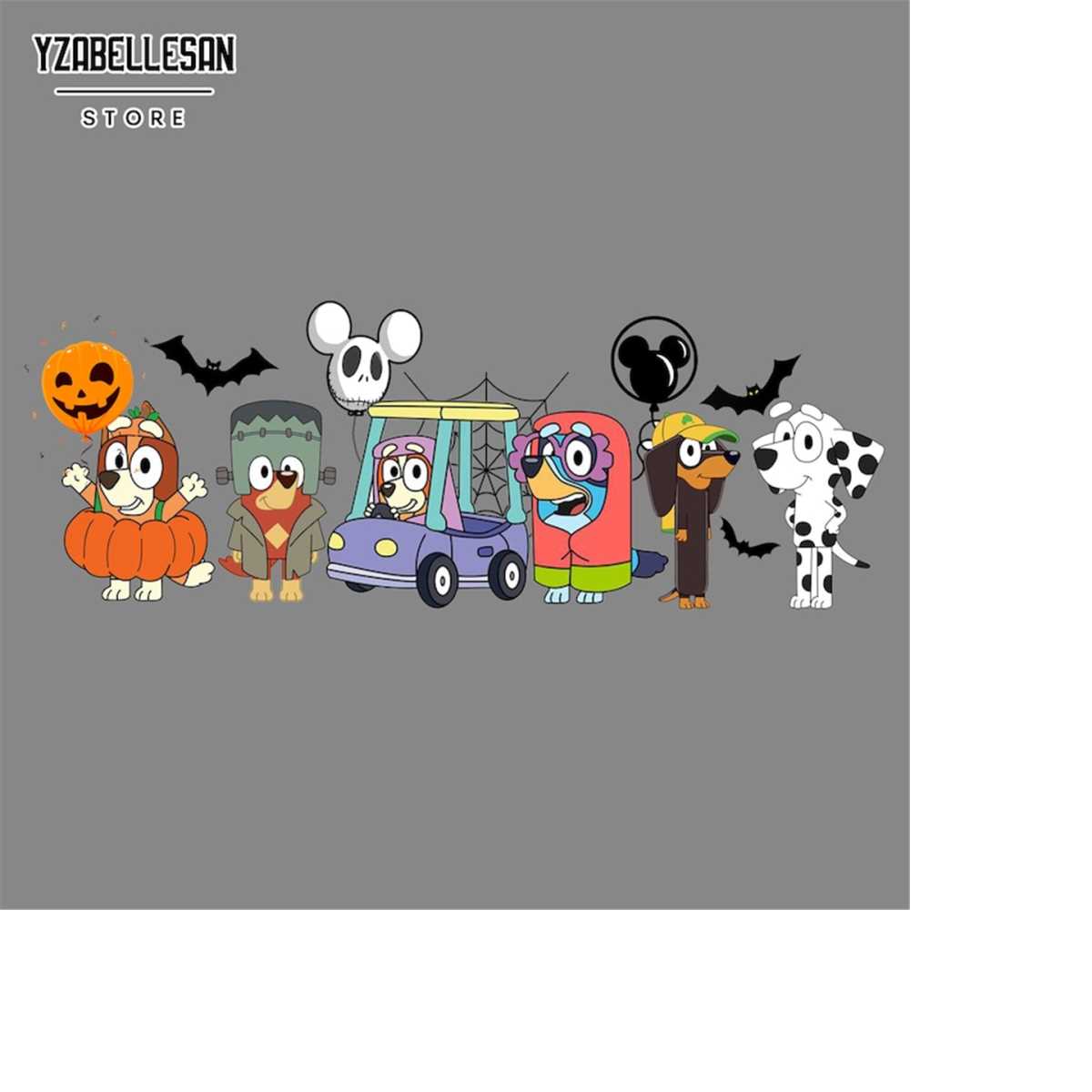 Bluey Halloween Png, Bluey Bingo Friend Halloween Png, Bluey - Inspire