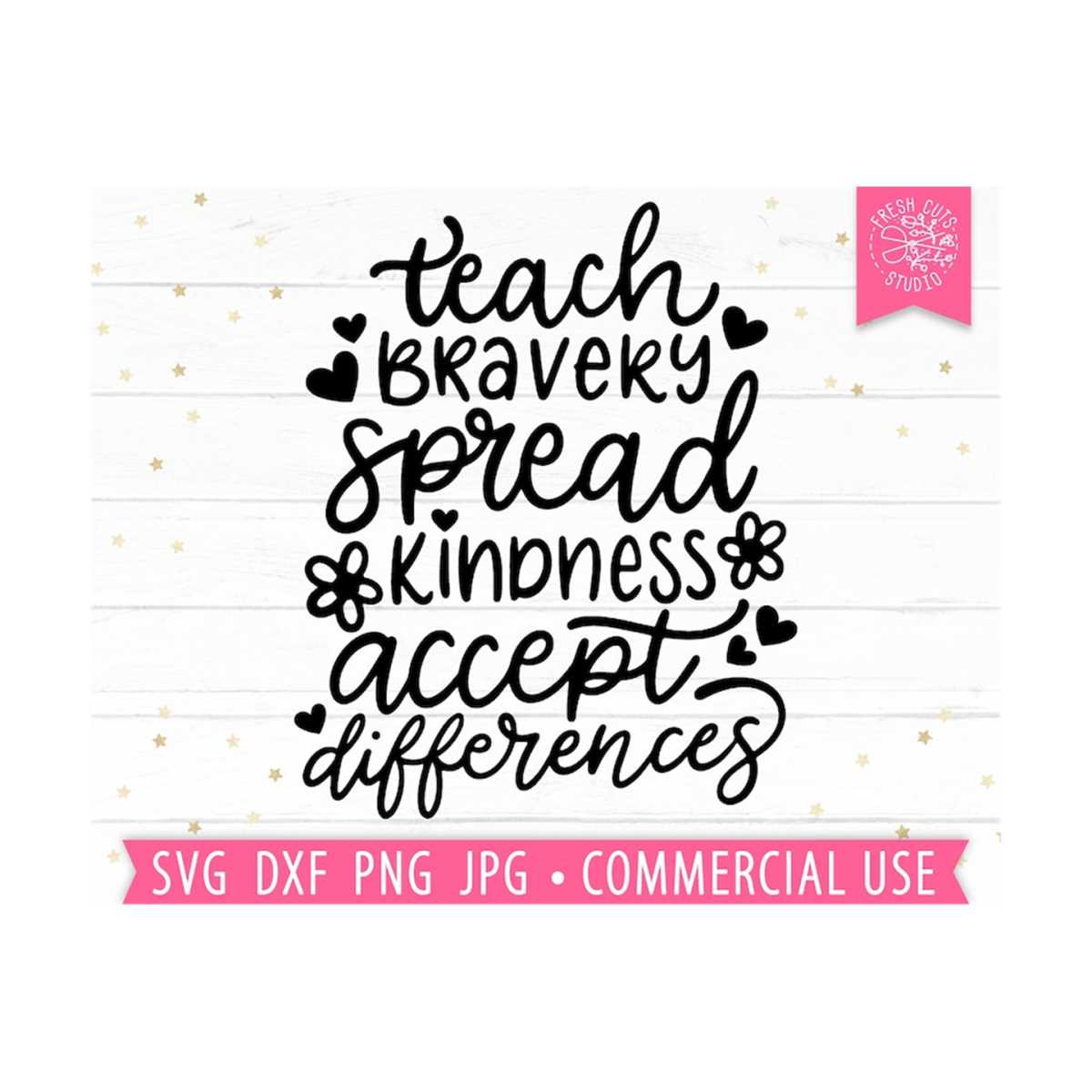 Teach SVG, Spread Kindness SVG, Teaching SVG, teacher svg, t - Inspire